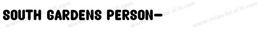 South Gardens Person字体转换